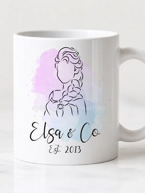 Disney Elsa Princess Ceramic Mug